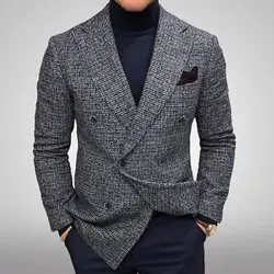 Blazer de algodão fino masculino, terno estilo coreano, jaqueta masculina, roupas masculinas, plus size 4XL, nova moda