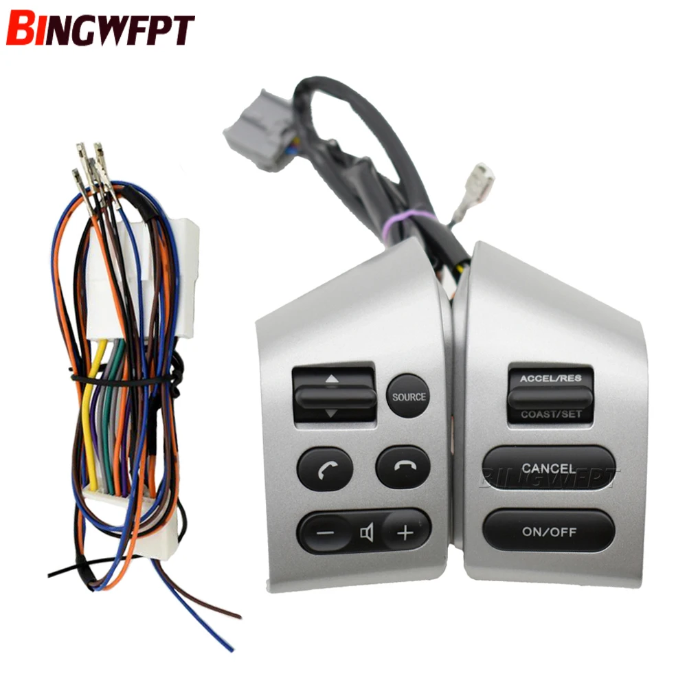 مفتاح التحكم في السرعة بالسيارة مع سلك ، أزرار عجلة القيادة ، نيسان سيلفي 05-17 ، تيدا 05-08 ، ليفينا 07-10 #1