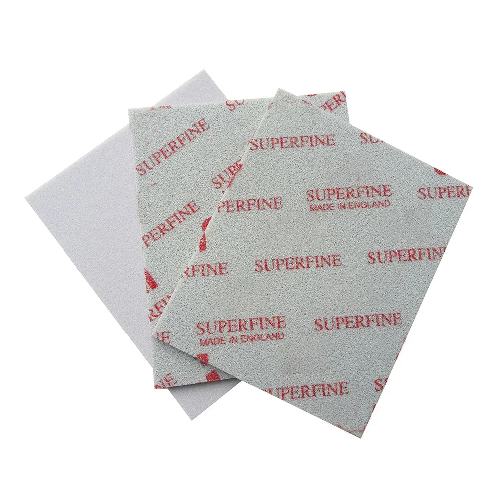 1/5/10 pçs almofadas de espuma de esponja de lixa softback 4-1/2 "x 5-1/2" lixa de polimento de moagem abrasiva super ultra microfino
