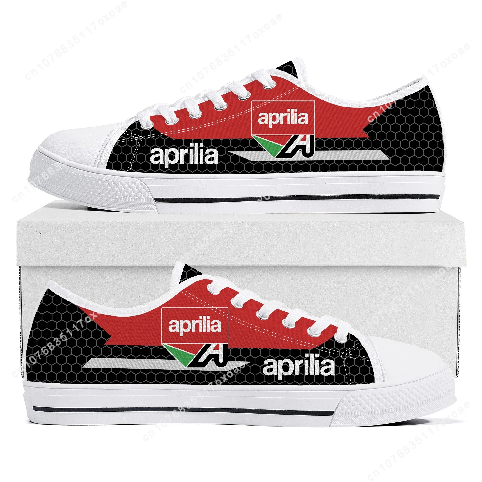 Aprilia-Low Top Canvas Sneakers para Homens e Mulheres, Custom Made Shoes, Casual, DIY, Adolescente, Casais, Alta Qualidade