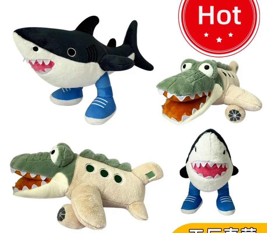 

Tung Tung Tung Sahur Plush Funny Tralalelo Tralala Sharks Wear Blue Shoes Stuffed Doll Pillow Toy For Kid Birthday Gifts