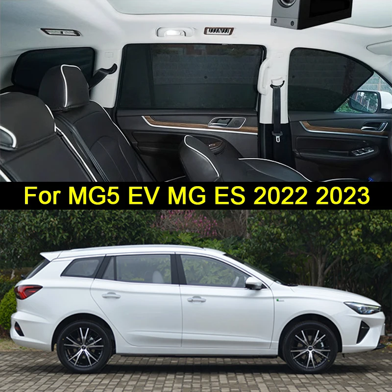 

For MG5 EV MG ES 2022 2023 Magnetic Car Sunshade Shield Front Windshield Curtain Car Side Window Sunshades Privacy Accessories