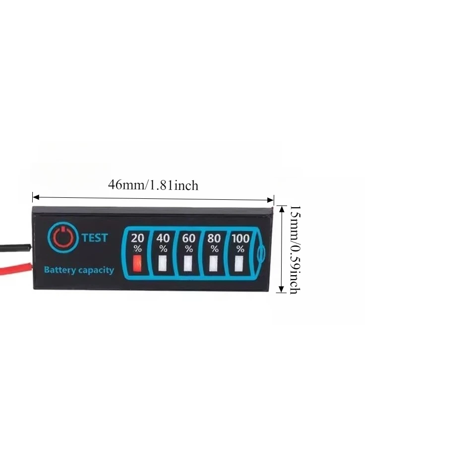 5pcs DC 5V 30V Battery Capacity Indicator Percentage Display Board for Lithium LiFePO4 Lead Acid Battery Tester