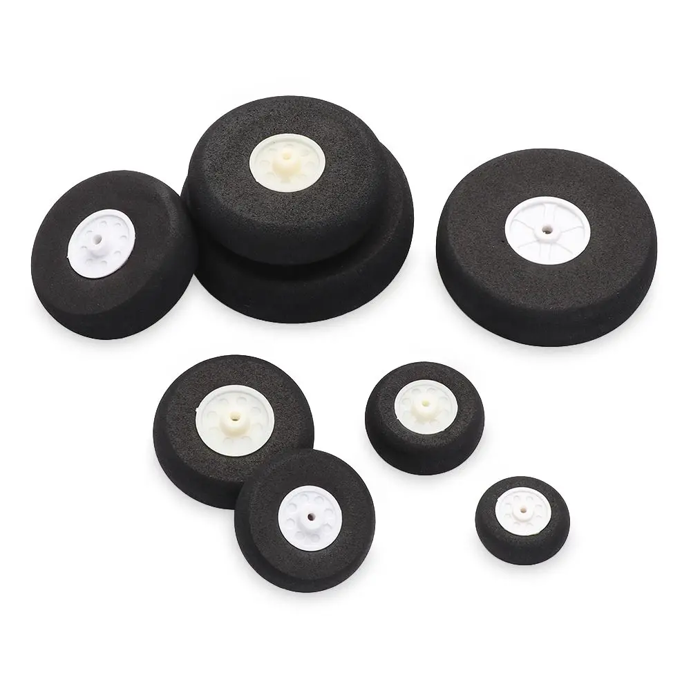 Roda de borracha elástica alta para avião de asa fixa rc (diâmetro 25/32/45/50/58/64/70mm) pode para pneus de robô diy, 1 peça