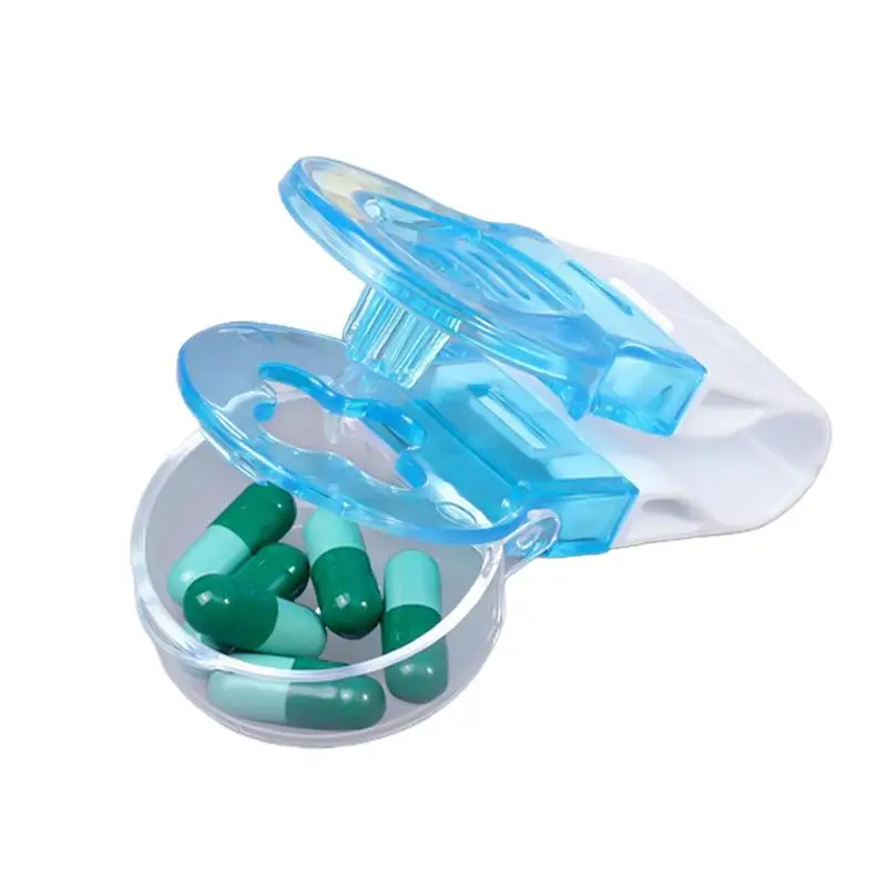 1pc Portable Pill Taker Remover with Medicine Box Household Gadgets, Tablets Pills Assistance Tool New Design Pill Dispenser