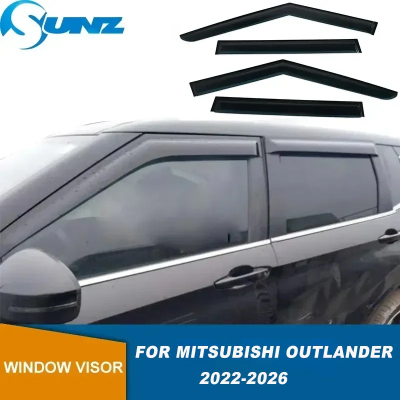 

Side Window Deflector For Mitsubishi Outlander 2022 2023 2024 2025 2026 Car Window Visor Deflector Sun Rain Guard Weathershield
