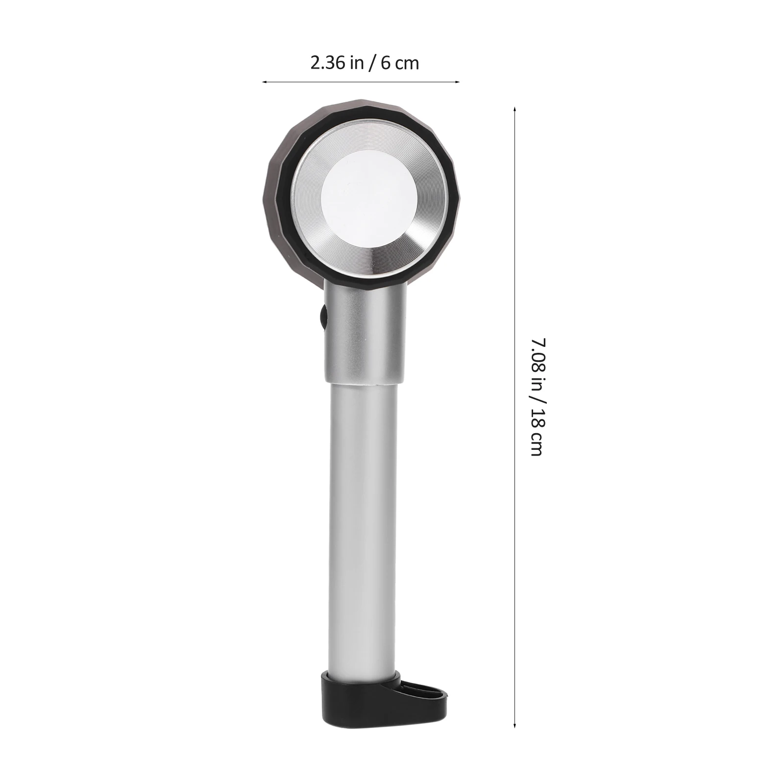 

10x Magnifying Glass Optical Lens Metal H LED Light Child Magnifier Repair Loupe Jewelry Collector Geography