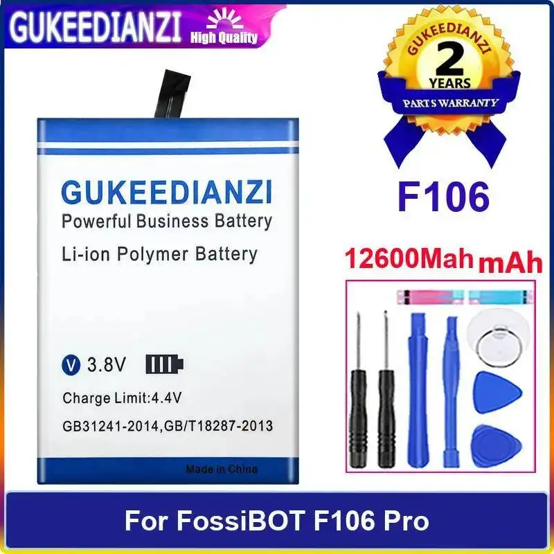 بطارية بديلة ممتازة بقدرة 12600 مللي أمبير في الساعة للهواتف الذكية المقاومة لـ Fossibot F106 Pro #1