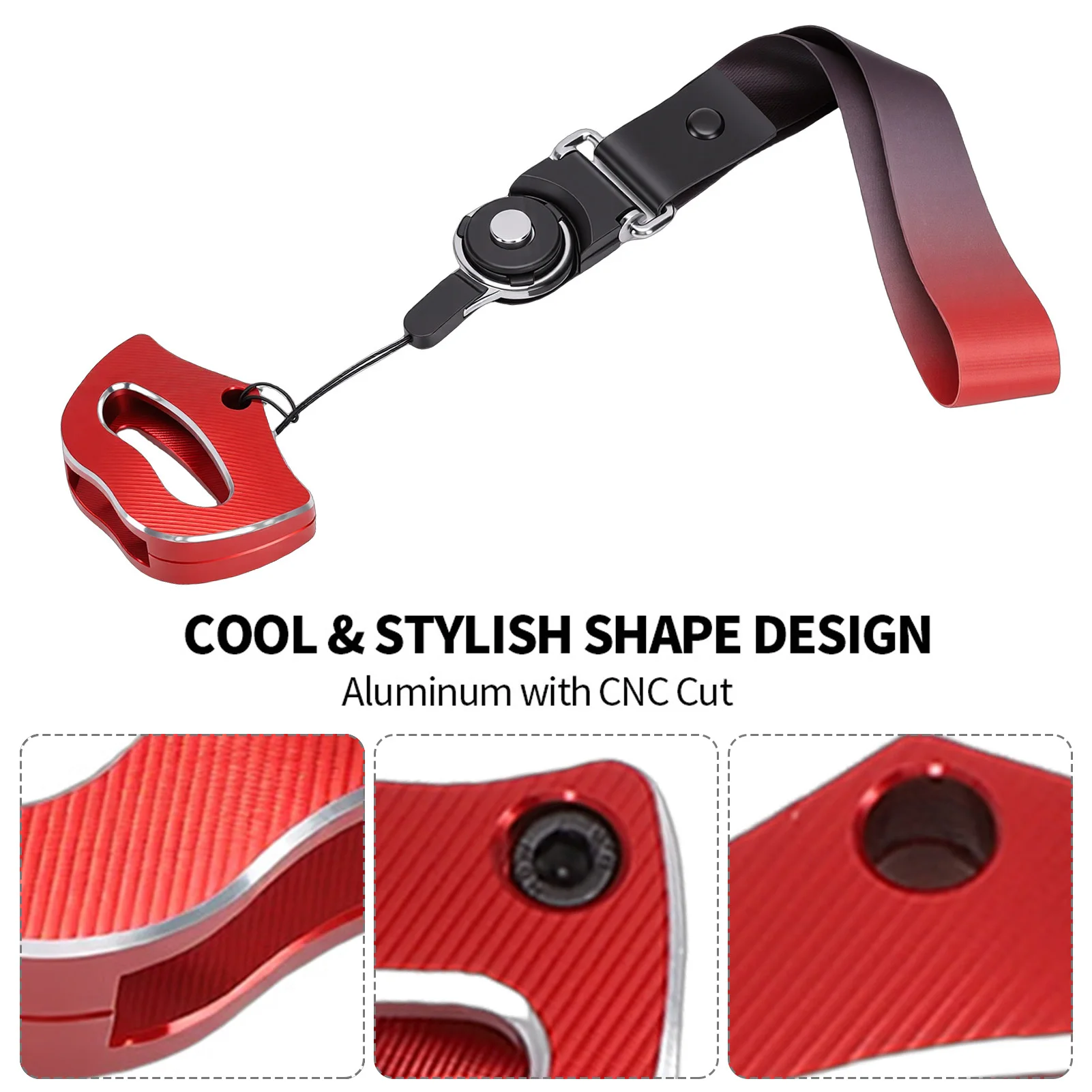 Keys Cover with Lanyard Aluminum Alloy Replacement for Can Am Spyder RS RTS RT ST STS F3 2014-2023 - view 4