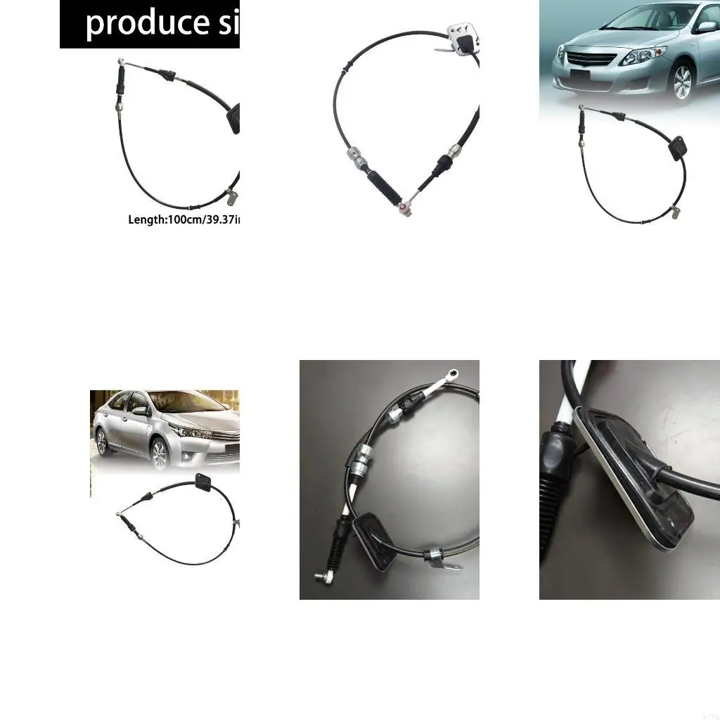 Transmission Control Cable 33820-02620 with Flexible Sheath, Distinct End Fittings and Mounting Brackets for E120 E140 D7YA