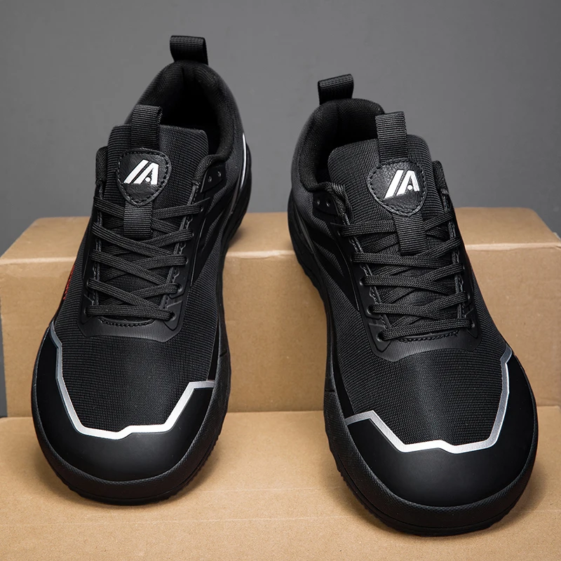 

High Quality Wide Toe Men's Casual Sneakers Minimalist Barefoot Shoes Breathable Lightweight Running Shoes Plus Size Board Shoes