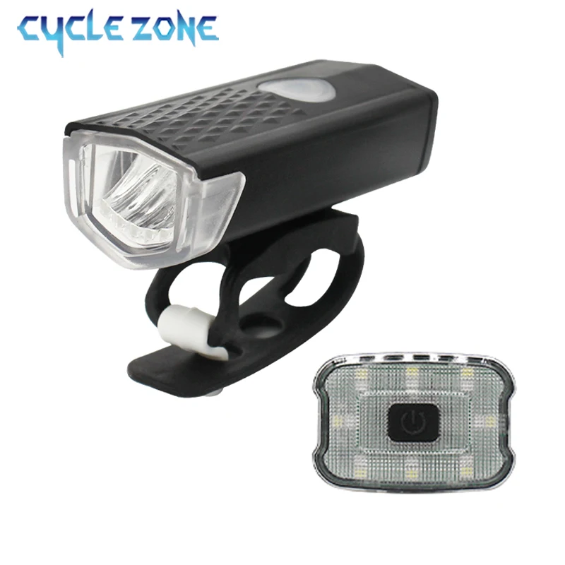 

Bicycle Front Rear Light Set MTB Road Bike Red Warning Taillight Lamp Night Riding LED Head Light Flashlight Cycling Accessories
