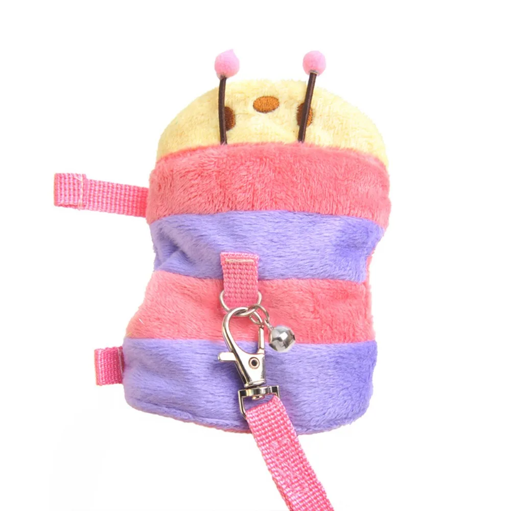 مستلزمات الحيوانات الأليفة الكرتون الهامستر سترة تسخير الهروب برهان تنفس الهامستر الرصاص حبل قابل للتعديل النمس المشي المقود السفر #4