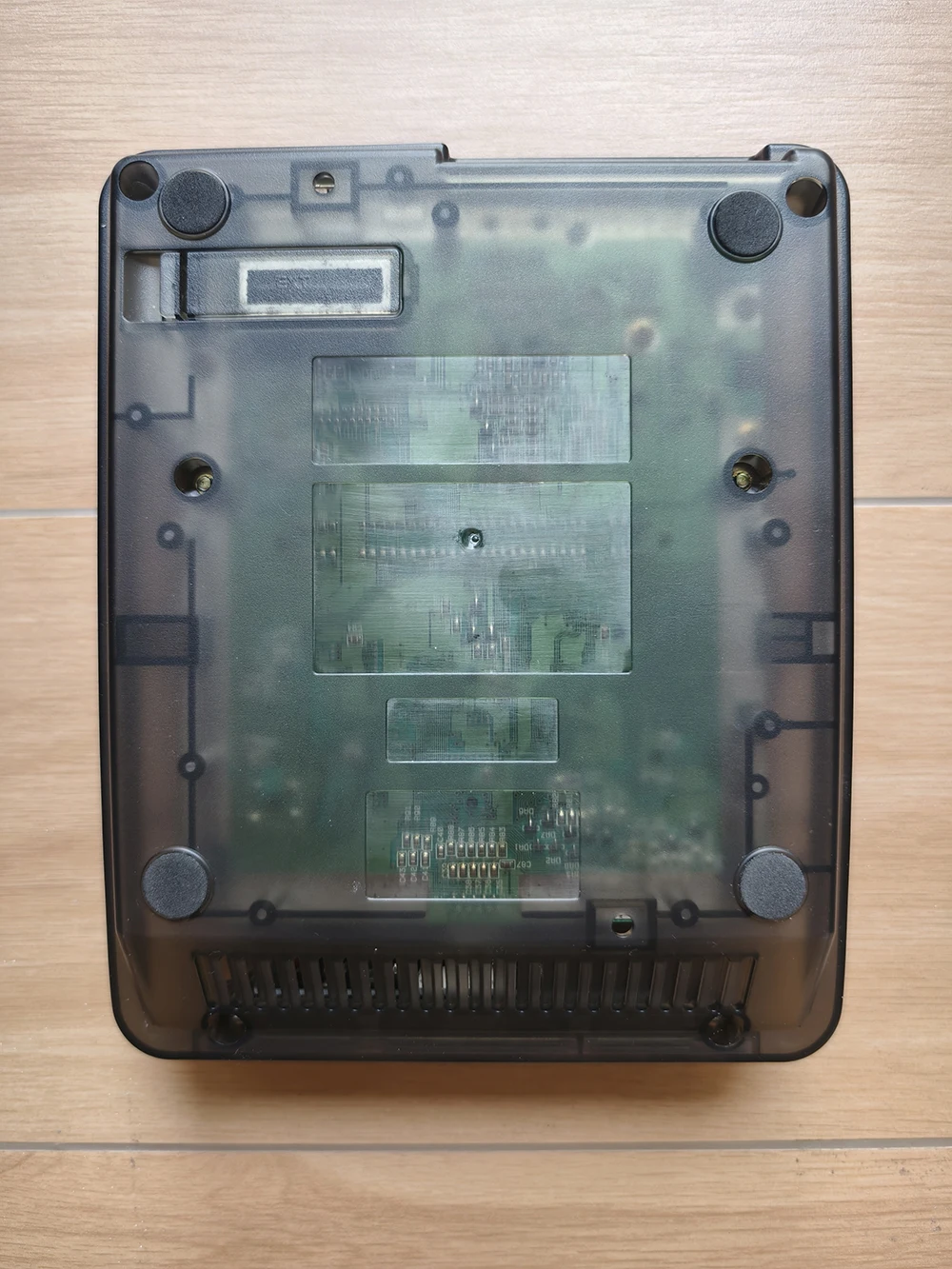 SFC Game Console Super Retro Hardware Black Transparent Portable Folding Screen Display for SFC/SNES Game Cartridges