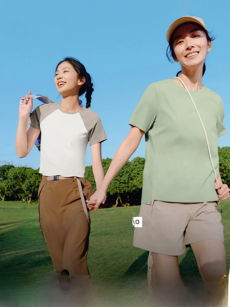 

Banana Le Women's Casual Spor ort Sve T-irt Cool Sensation Spring Summer 2025 New Commute Base Layer irt