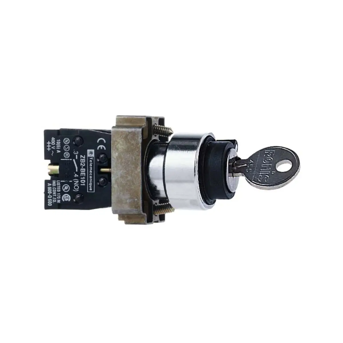 XB2BG with key selector switch XB2BG03C XB2BG03 = ZB2BG0C + ZB2BZ103C