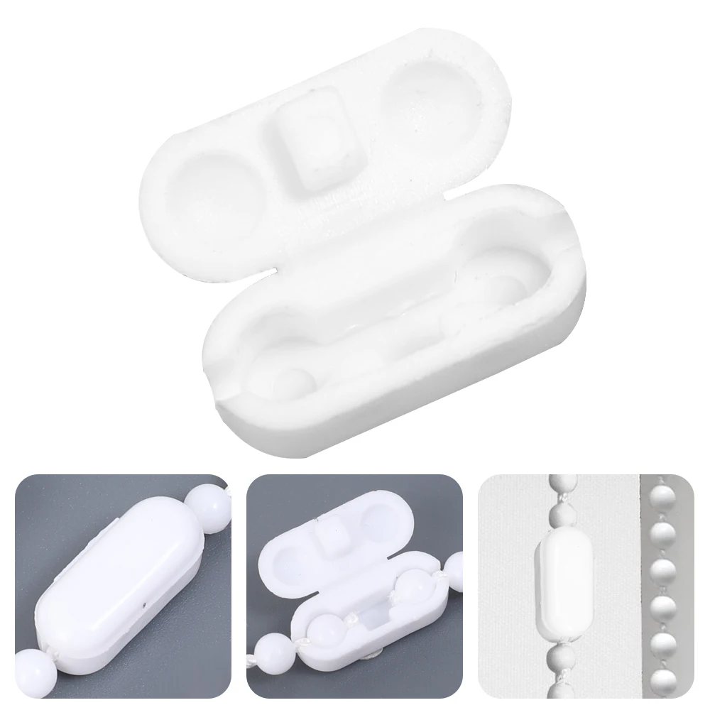 5-100Pcs  Roller Blinds Pull Cord Connector Curtain Chain Connector Roman Curtain Beaded Chain Cord Connection Decor Accessory