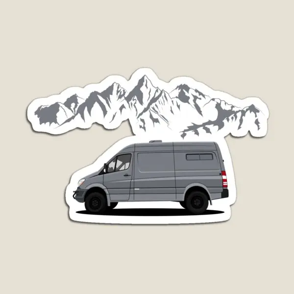 Sprinter Van Mountain  Magnet Cute Magnetic Toy Baby Kids Decor Holder Colorful for Fridge Organizer Refrigerator Children