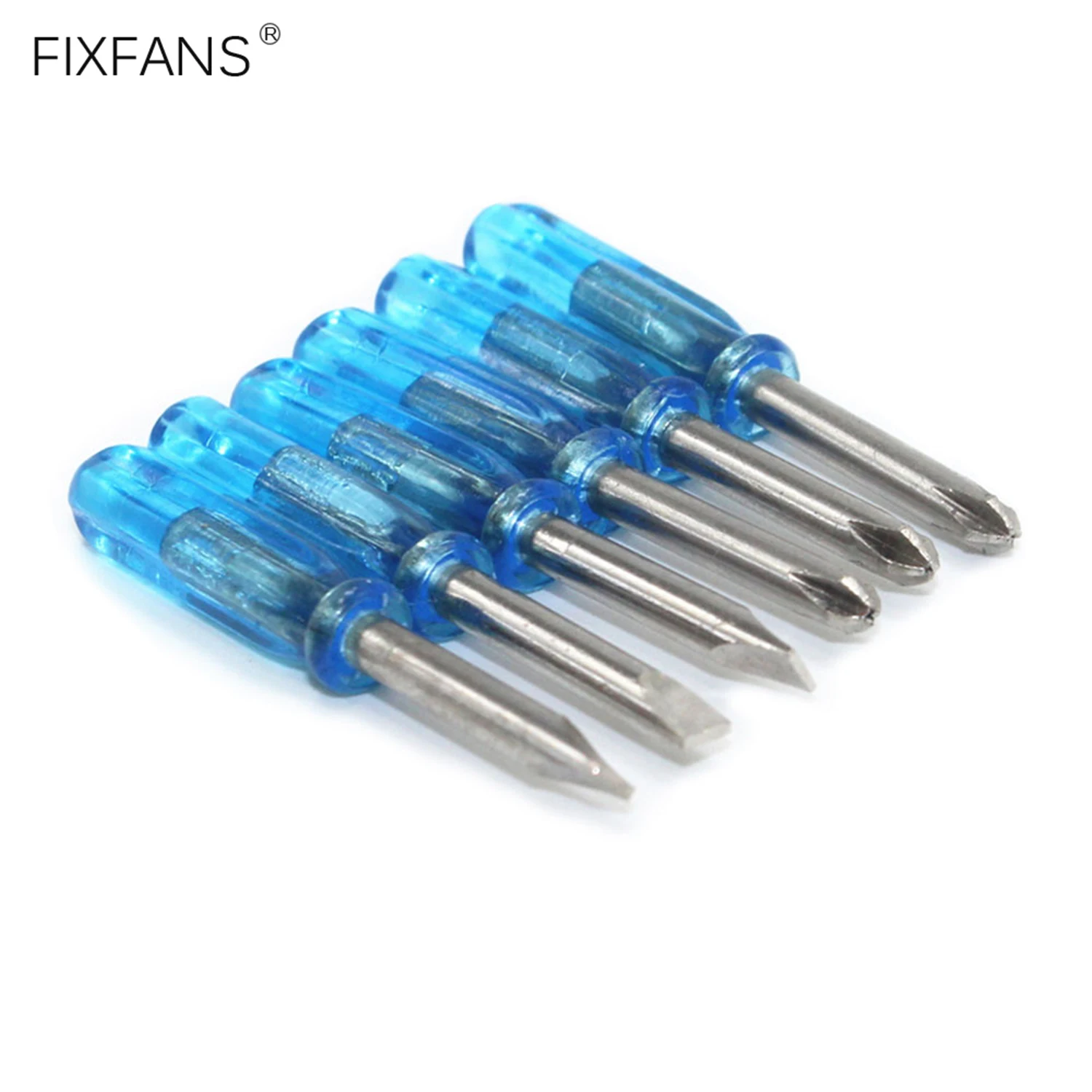 6 Piece 3mmx45mm Mini Size Phillips and Slotted Screwdriver Set, PH0 Cross Head and 3.0mm Flat Head Screwdriver