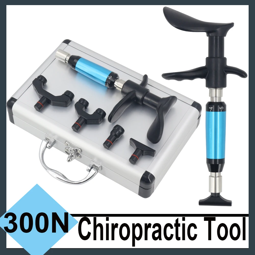 

300N Manual Chiropractic Tool Correction Spine Gun Chiropractic Adjusting Tools Pain Relief Body Relax Health Care Massager