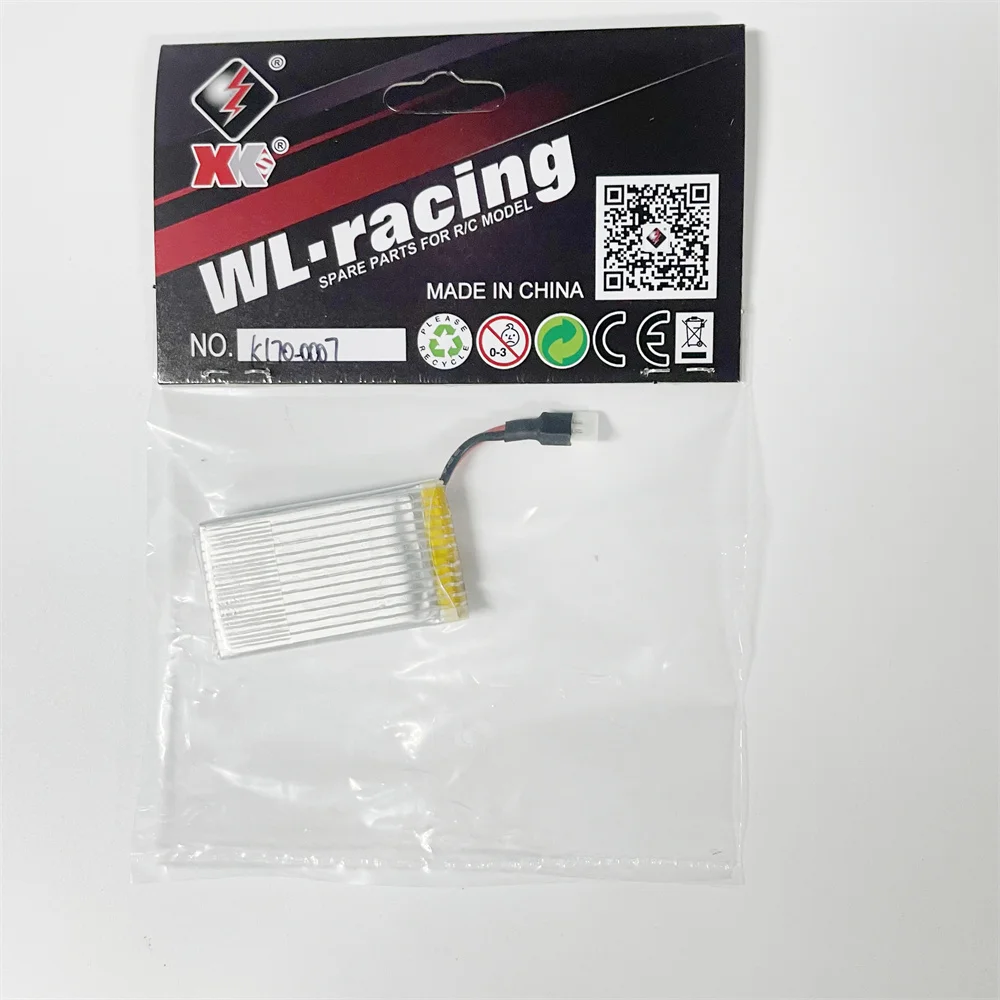 Wltoys XK K170 K160 Batterij RC Helicopter Onderdelen Originele 3.8v 800mAh Lipo K170-0007 Accessoires