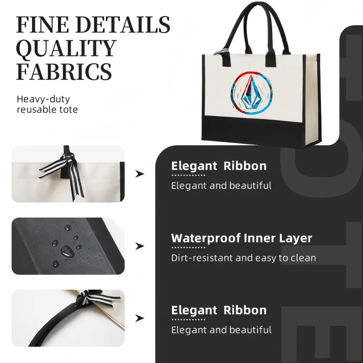 2026 جديد وصول موضة عملية واسعة قابلة لإعادة الاستخدام حمل حقيبة نمط طباعة 2 لهجة الثقيلة حقيبة كتف كبيرة للجميع