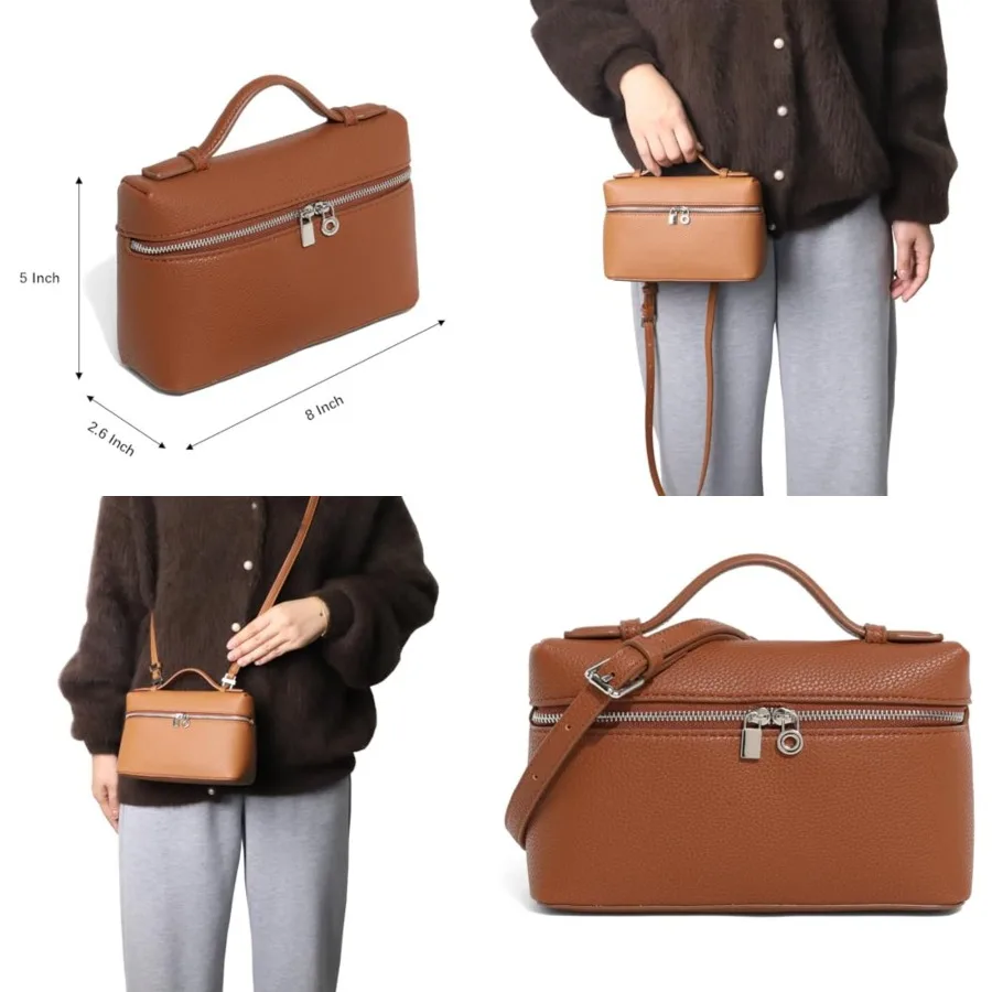 

Crossbody Bag for Women Top-Handle Pouch Mini Bag Designer Shoulder Leather Handbag Trendy Purse