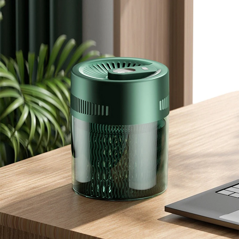 2L Fog Free Large Capacity Humidifier Cold Evaporation Molecule Design USB Charging desktop large capacity humidifier