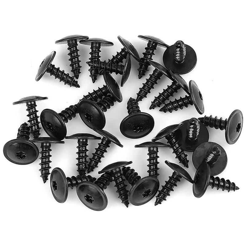 100Pcs Car Engine Under Cover Splash Guard Self-Tapping Screws 5Mm N90974701 For - A4 A3 A5 A6 A7 A8 Q5 Golf Passat