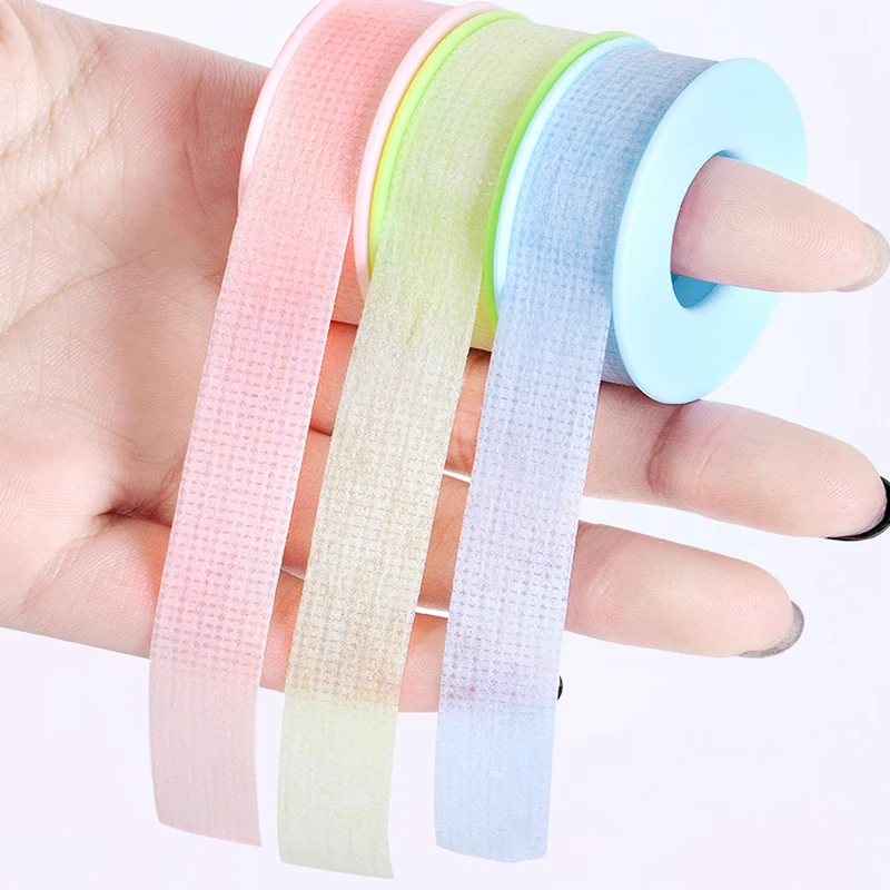 Silicone Gel Eyelash Tape Micropore Lash Tapes Breathable Easy To Tear Eyelashes Extension Supplies Makeup Lashes Accessories
