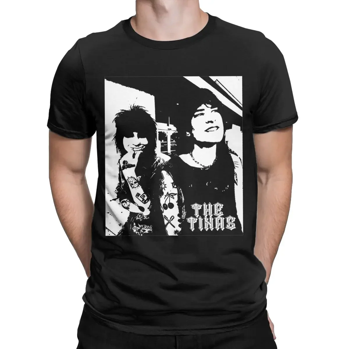 Jake Webber Johnnie Guilbert The Tinas T Shirts for Men Cotton Vintage T-Shirts Round Neck Tees Short Sleeve Clothes Summer