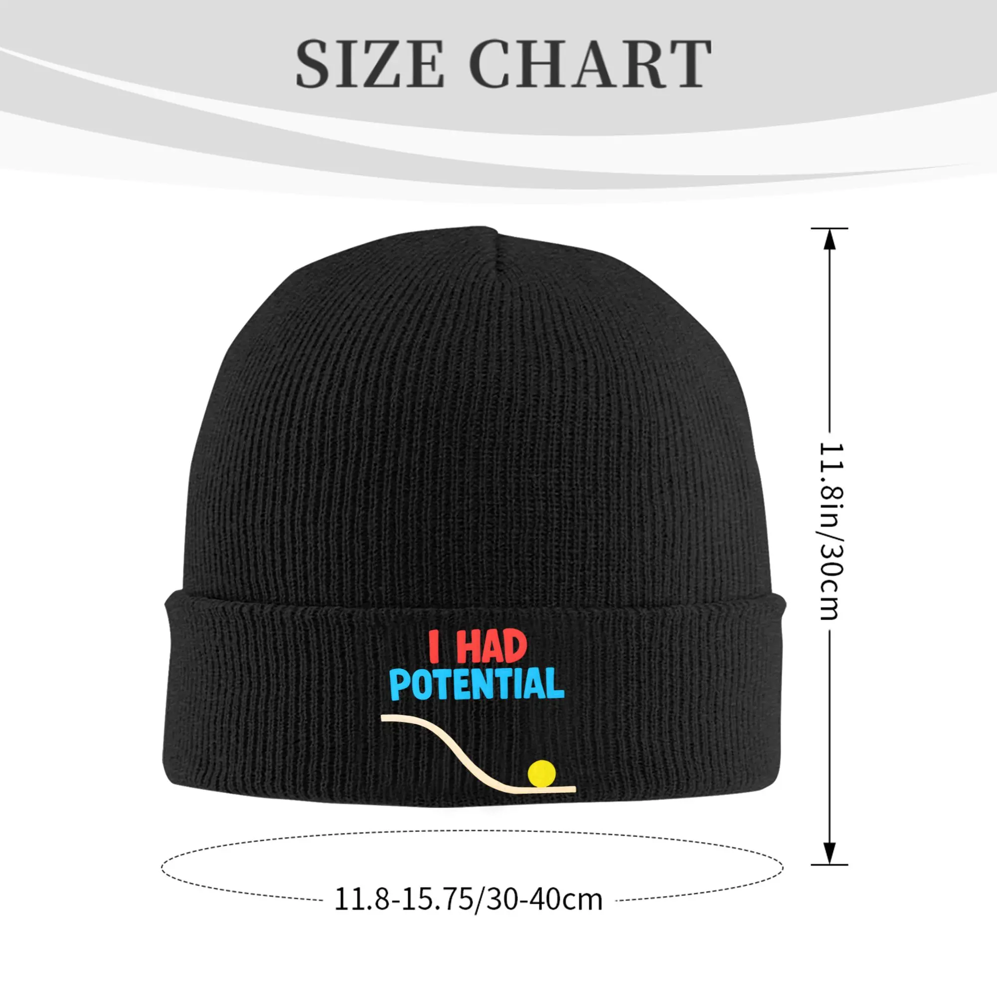 Sarcastic Quote I Had Potential Hats Autumn Winter Skullies Beanies New Project Hail Mary  Caps Men Women Acrylic Knitted Caps