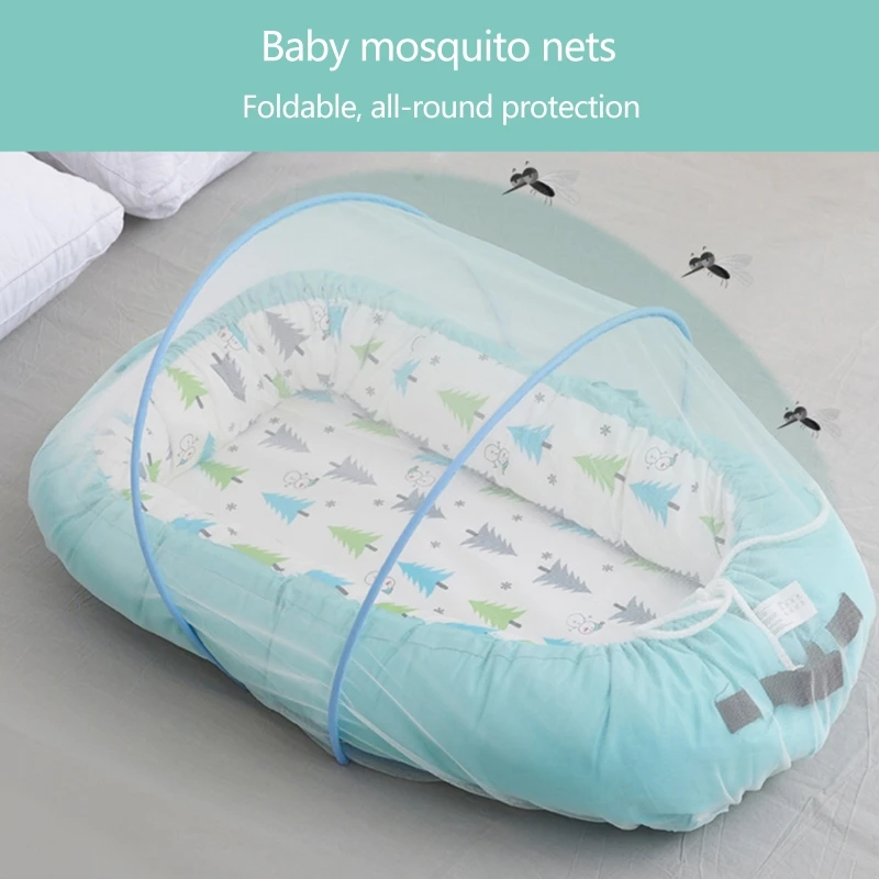 Portátil Berço Mosquitos Net, Dobrável infantil Cama Canopy Netting, Dobrável berço de dormir, Tenda do inseto, Protetores do berço