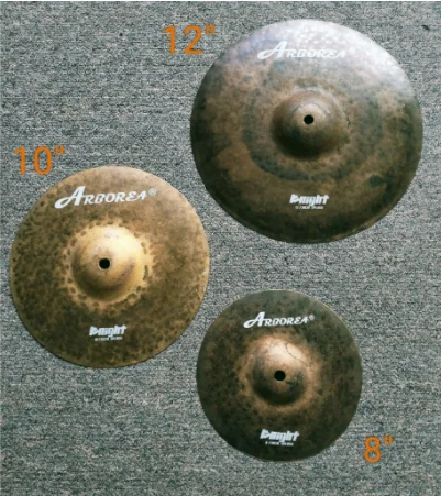 Arborea Splash Cymbal-Knight Series 6/8/10/11/12 Inch Bronze Handmade Effects Cymbal for Drum Dry Sound Percussion Instruments