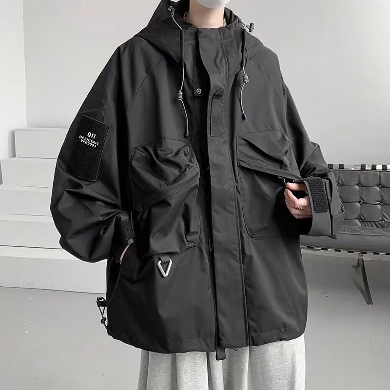 

EiAO Jacket Unisex Japanese Outdoor Waterproof Windproof Workwear Style Mountain Coat for Urban Hiking Camping Daily Wear 2025