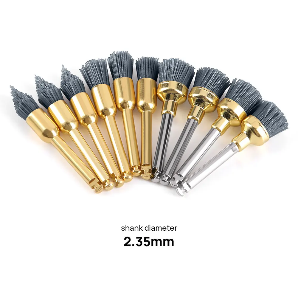 10PCS AZDENT Dental Polieren Pinsel Aluminium Oxid Siliziumkarbid Polieren Prophy Pinsel Werkzeug für Contra Winkel Handstück – Detail 5