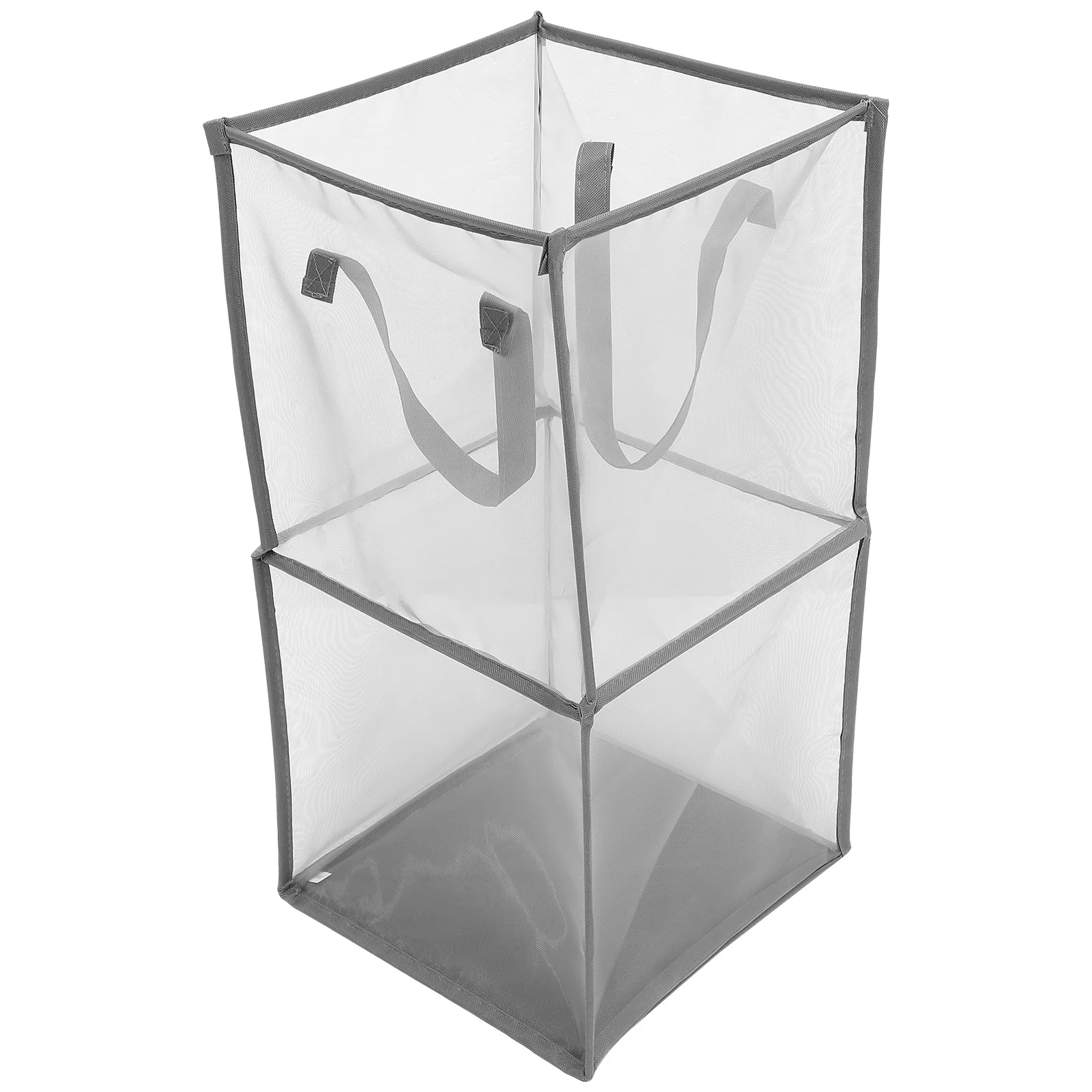 

Foldable Storage Basket Large Capacity Mesh Laundry Hamper Pp Polyester Clothes Organizer Breathable Household Bin