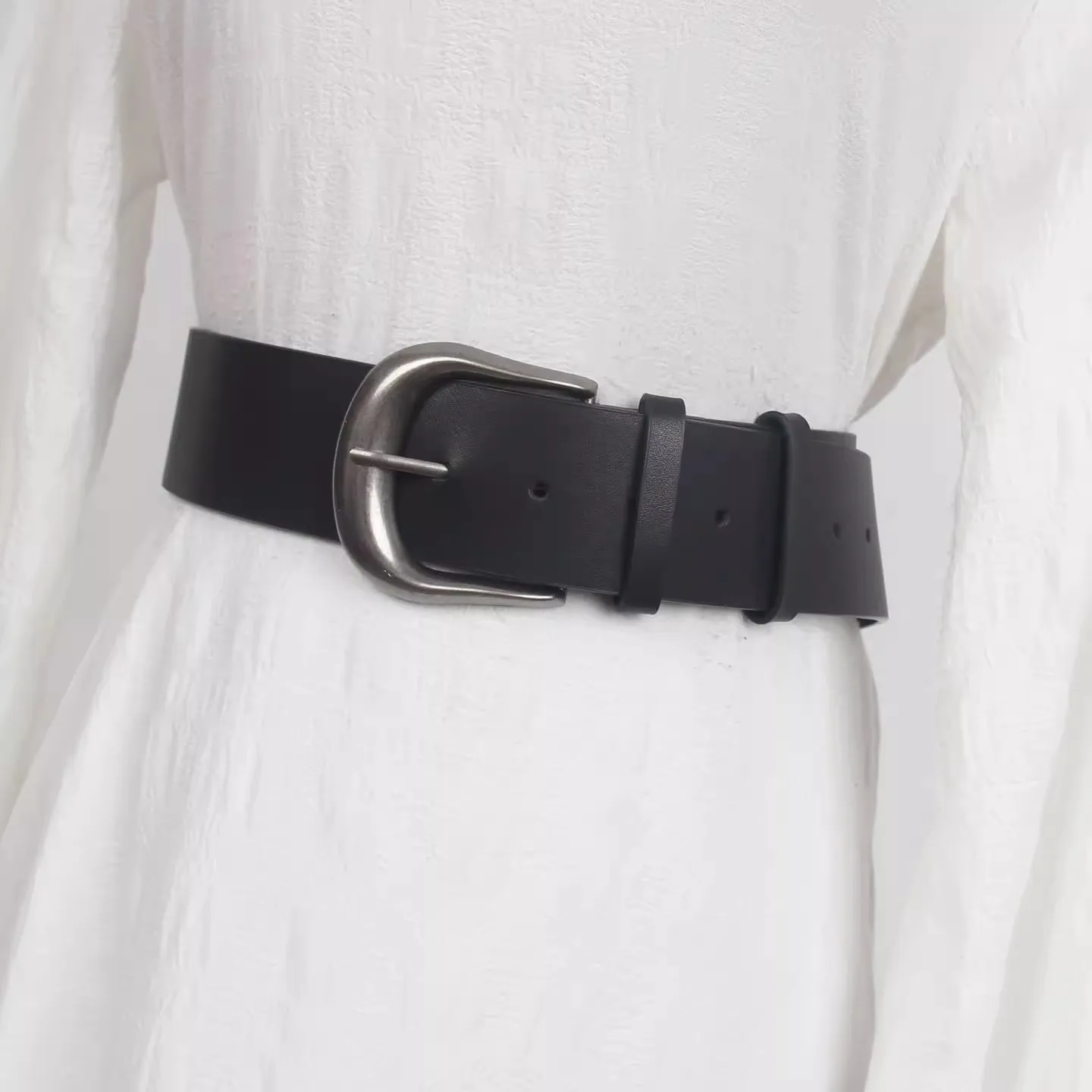 Women's Vintage Genuine Leather Corset Female Cummerbund Coat Waistband Dress Decration Wide Belt J1634