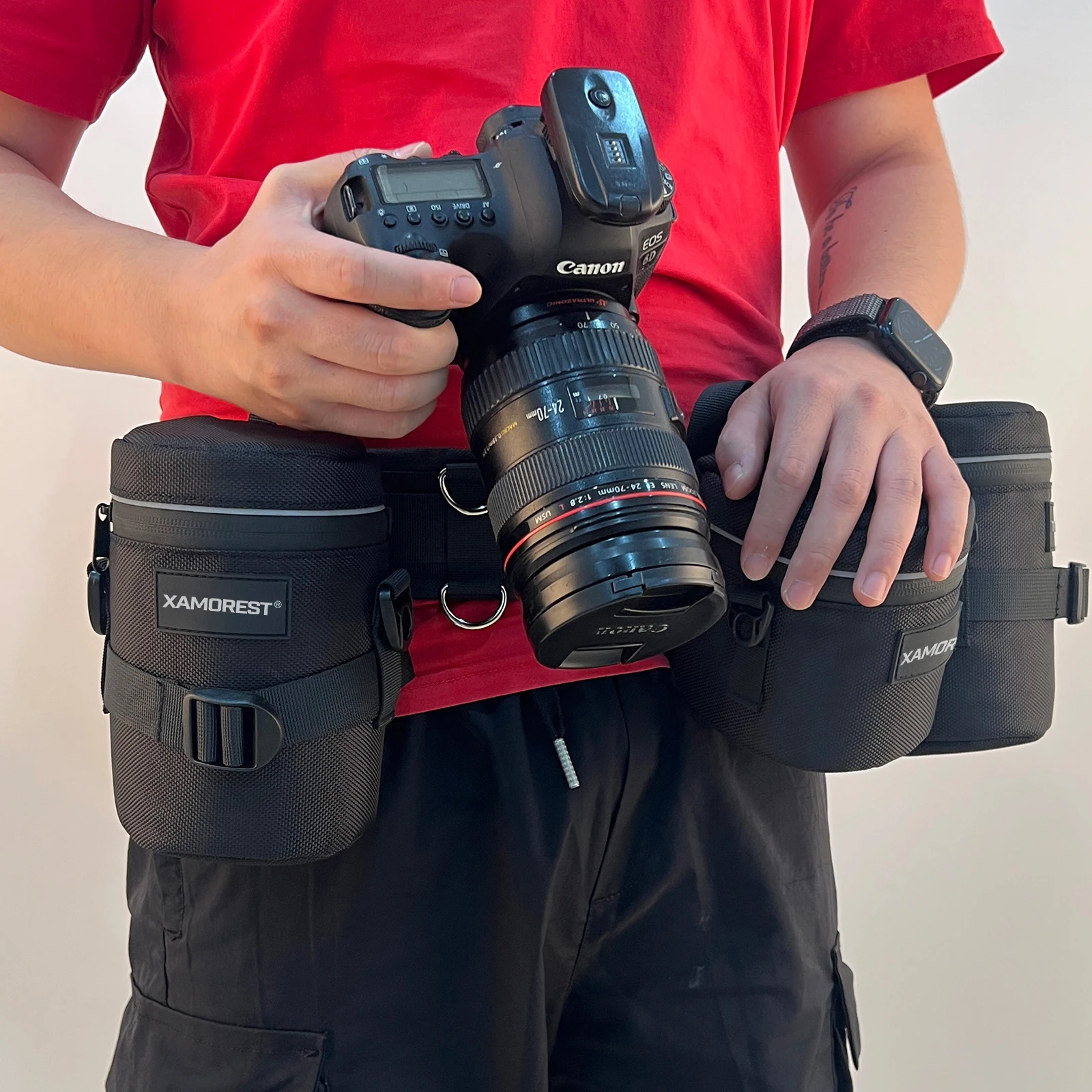 Water Repellent Thickened Expandable Protective Case Pouch Camera Lens Bag