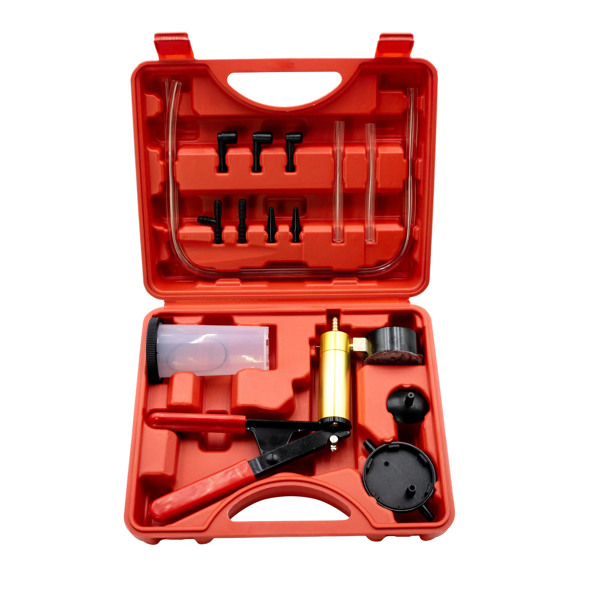 

Manual Vacuum Bleeding Brake Fluid Bleeder Tools Vacuum Pistol Pump Tester Kit Aluminum Pump Pressure Vacuum Gauge