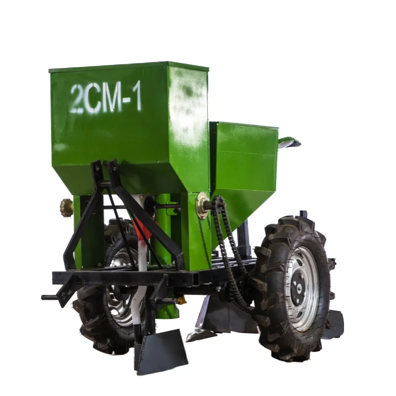 Tractor Mounted 2 Rows Potato Planter With Fertilizer Potato Seeding Machine