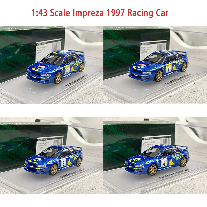 دييكاست 1:43 مقياس امبريزا 1997 سباق السيارات سبيكة سيارة نموذج الكبار جمع الديكور دمى هدايا عرض ثابت #2