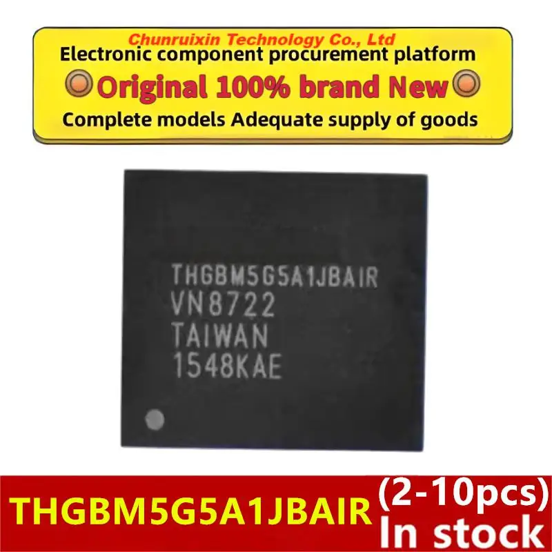 (2-10 قطع) 100% جديد THGBM5G5A1JBAIR THGBM5G5A1JBA1R BGA