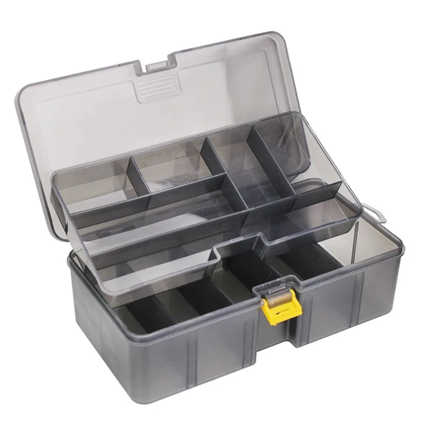 Double Layer Lure Tackle Box Fishing Accessories Adjustable Plastic Fishing Box Fake Bait Hook Tool  Boxes Fishings Gear