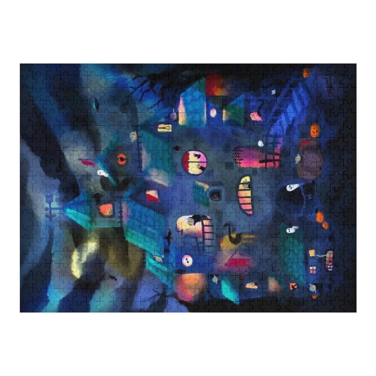 

Halloween house Jigsaw Puzzle Picture Wooden Name Puzzle