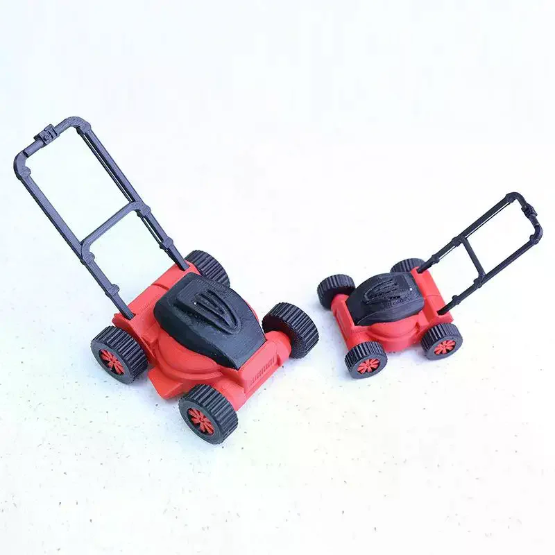 1 pezzo Accessori per mobili in miniatura 1:12 1:18 Casa delle bambole Rasaerba Modello di simulazione Strumento di riparazione del giocattolo del tosaerba da giardino per bambini
