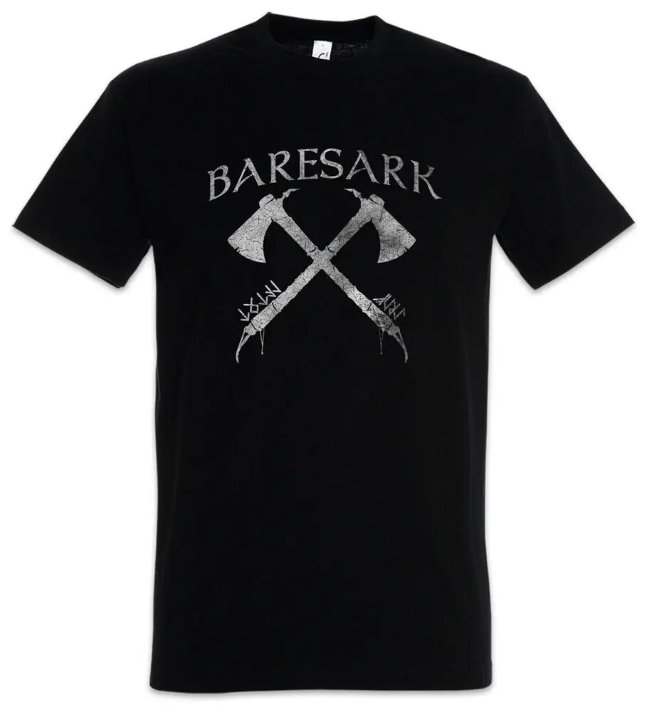 Baresark I T-Shirt Viking Vikings Norse Odin  Norsemen Valhalla Valhall tops Unisex Summer Short Sleeve