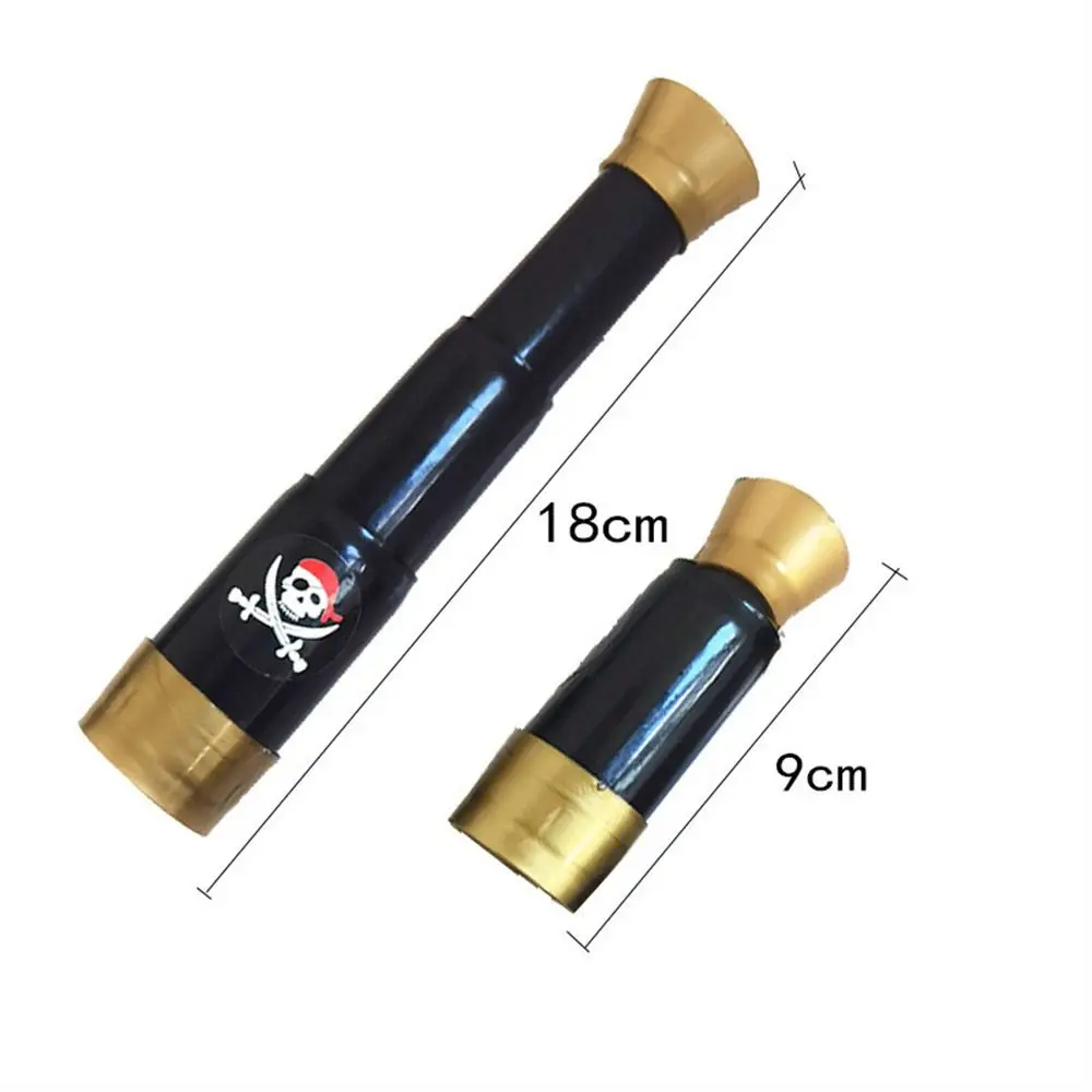 Halloween Pirate Telescopes Collapsible Monoculars Children Telescope Apparel Plaything Retro Toys Pirate Spyglass