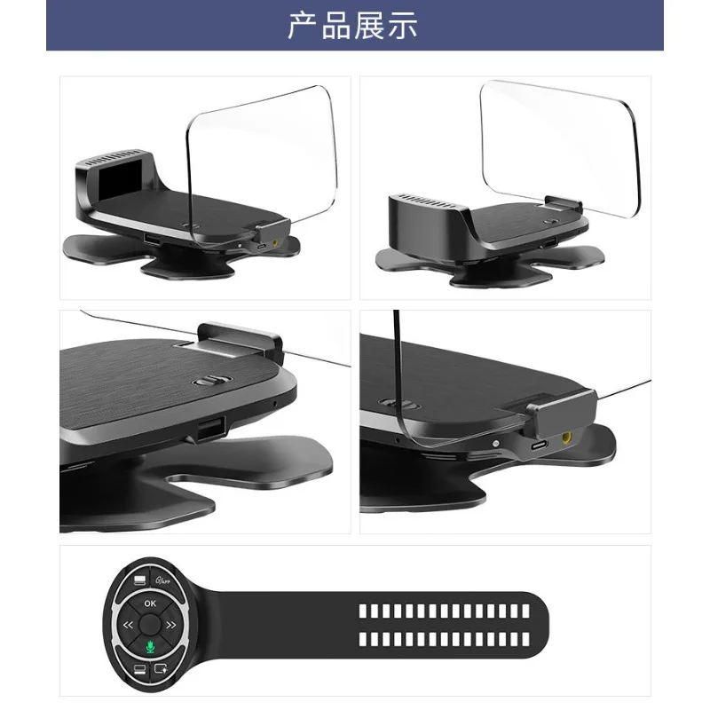 Universal Wireless CarPlay Upgrade - Bluetooth HUD Navigation Display with Music Control & Remote Function