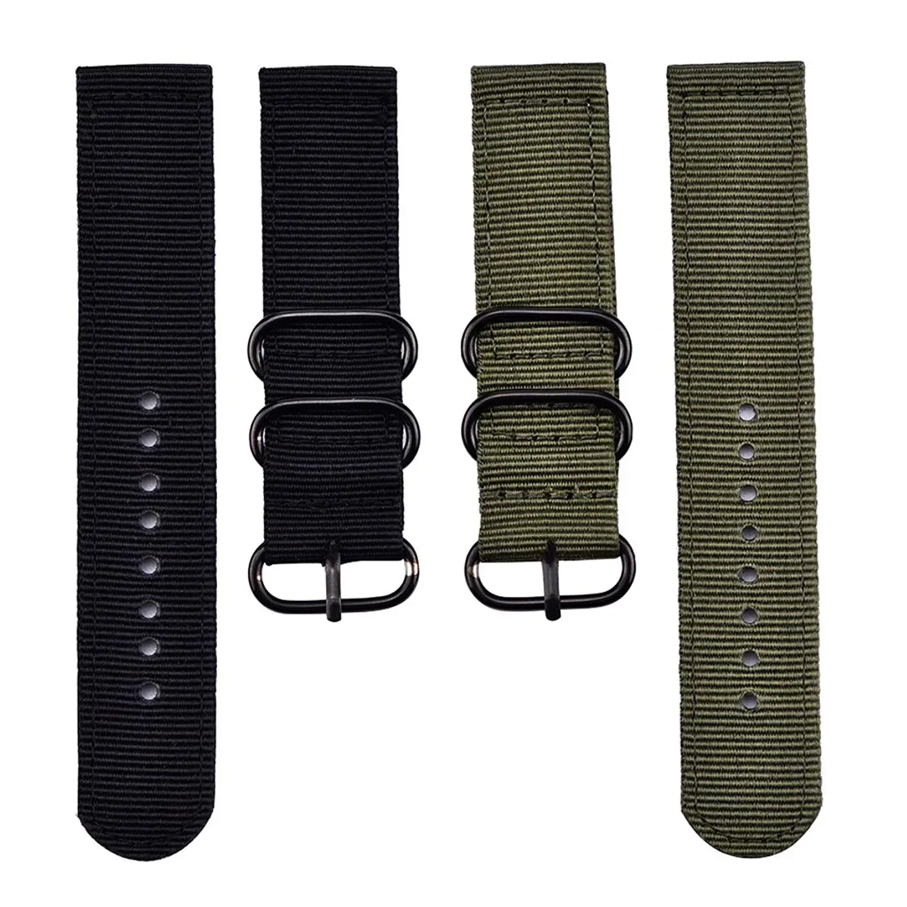 20mm 22mm Woven Breathable Nylon Strap For Samsung Galaxy watch 5/pro/4/Classic Strap for Amazfit 18mm 24mm FabricWatch Band